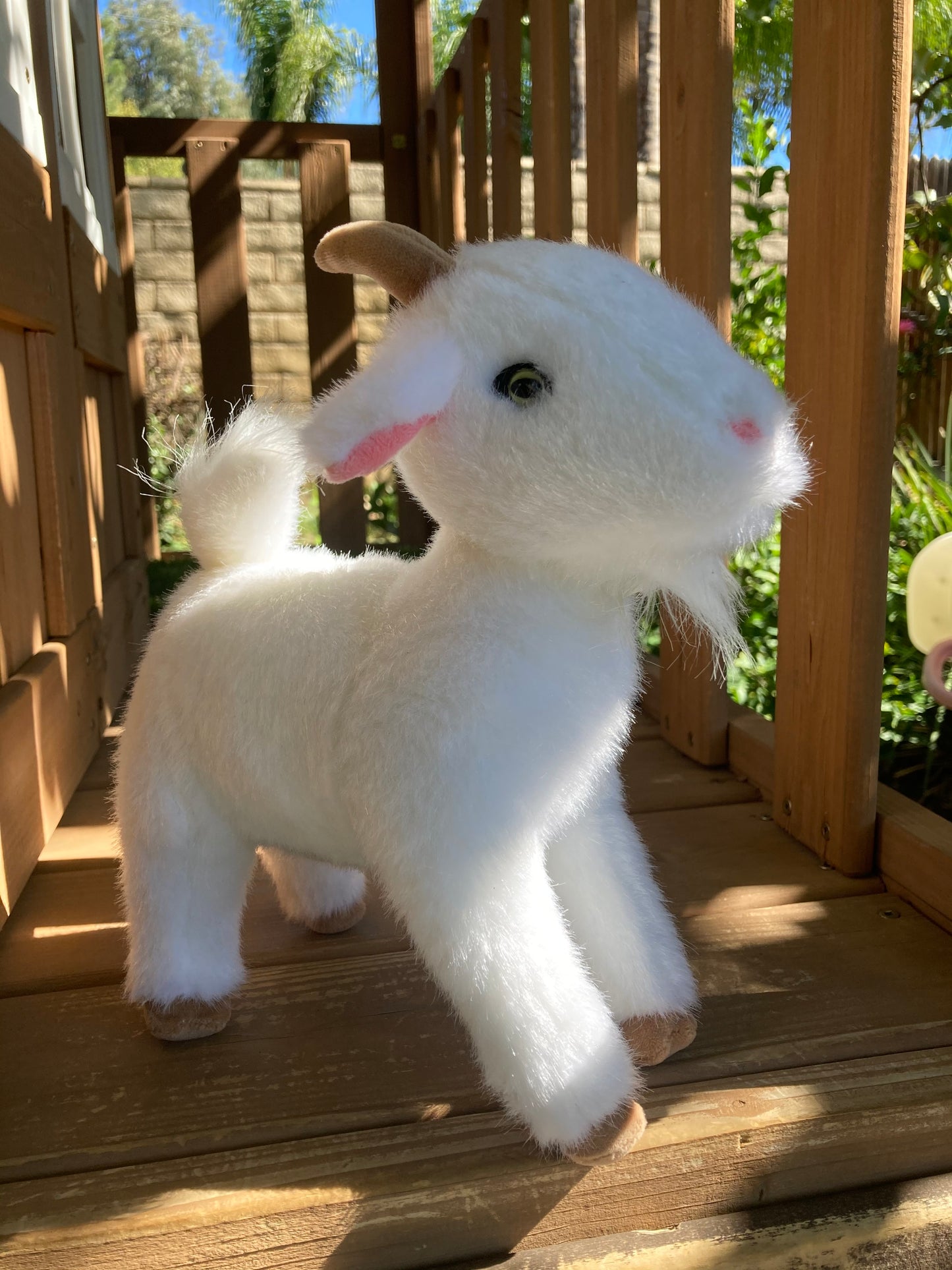 Lucy-Lu - The Fluffy Plush Goat, 10in