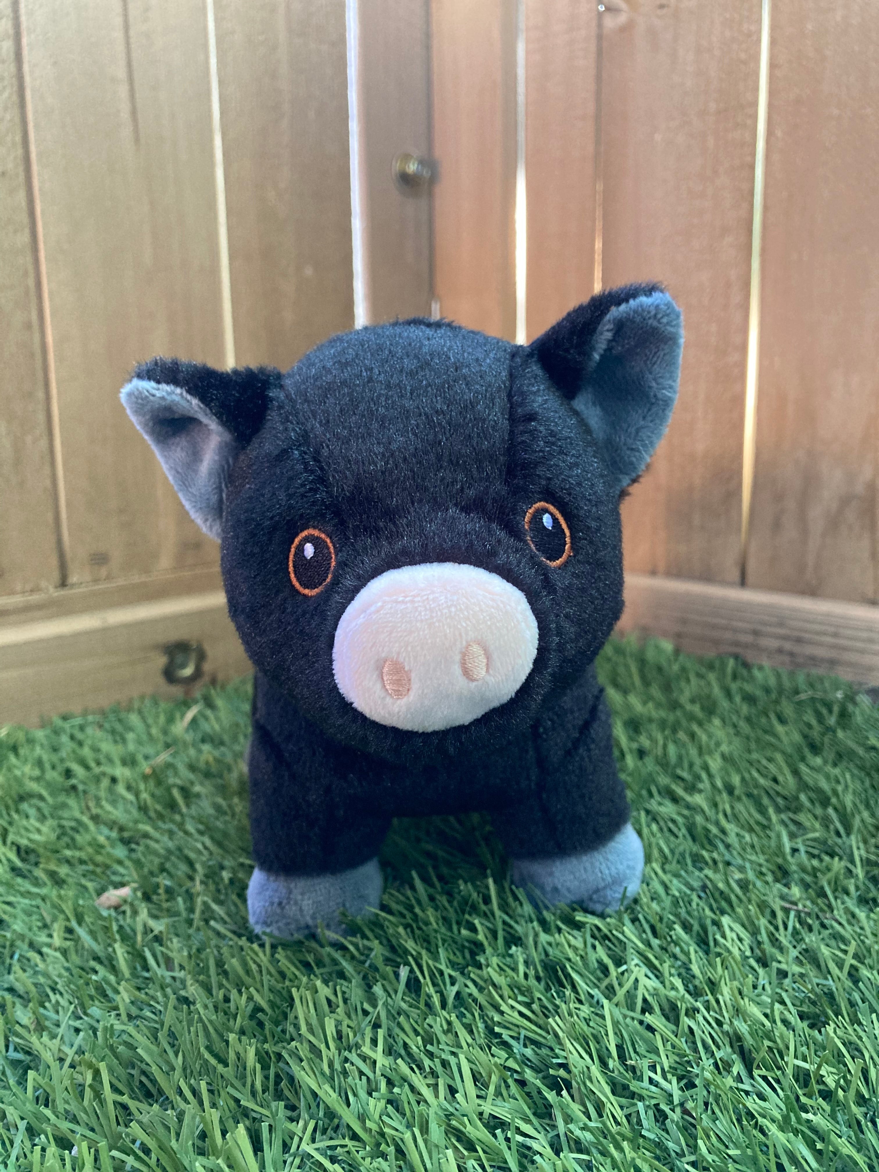 Black pig stuffed clearance animal